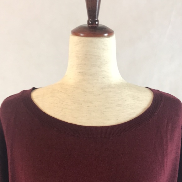 NWOT H&M Sweater with Scoop Neck and Hi-Lo hem with side slits - Picture 4 of 8